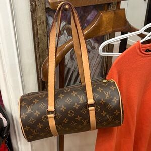 Louis Vuitton Monogram Brown Cylinder Bag mirror bag